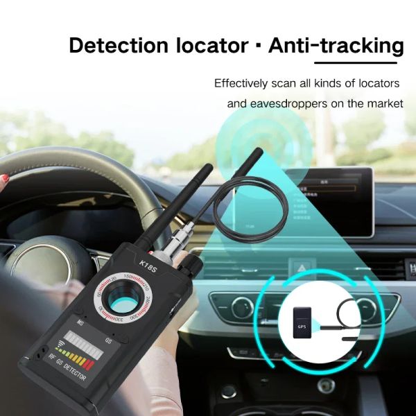 Detector RF Signal Câmera Oculta Detector Antispy Candid Pinhole Segurança Scan Locador GPS magnético GSM GSM Bug Finder Rastreador