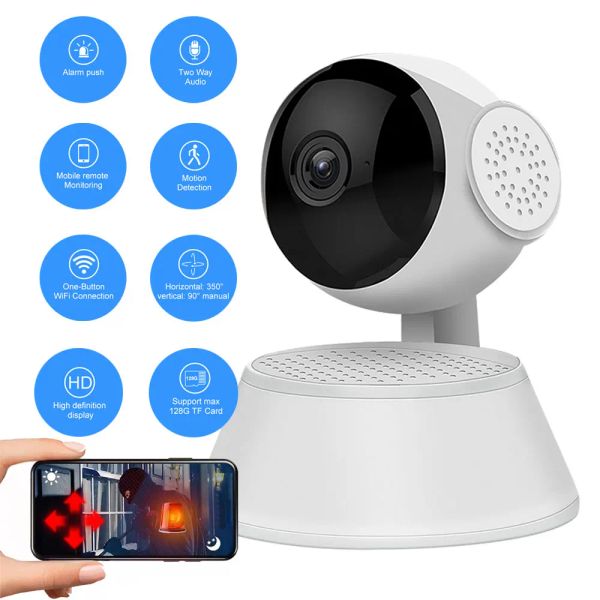 Kameras V380 Mini WiFi Kamera Indoor Überwachung Sicherheitsbewegungserkennung Nachtsicht Infrarot Camaras Videoovigilancia Smart Home Cam