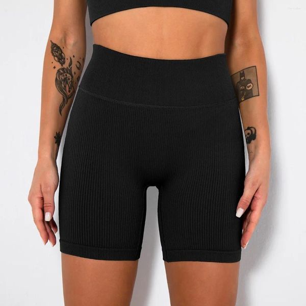 Shorts attivi Donne Donne Dimiling Slimless Elastico Elastico Elastico Hip Assalto Fitness Fashion Fashion Stringe Collari di allenamento per palestra Yoga