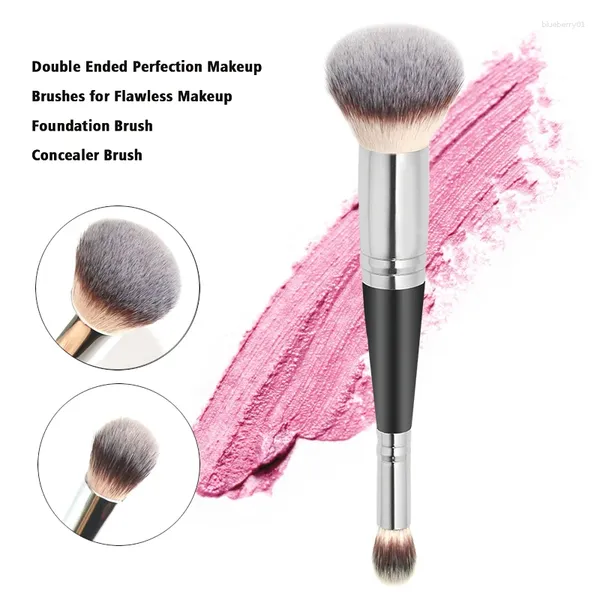 Escova de maquiagem KarsynGirl 1pcs Double Head Shadot Highlighter Powder Foundation Center Bush Bush Brush Beauty Tools