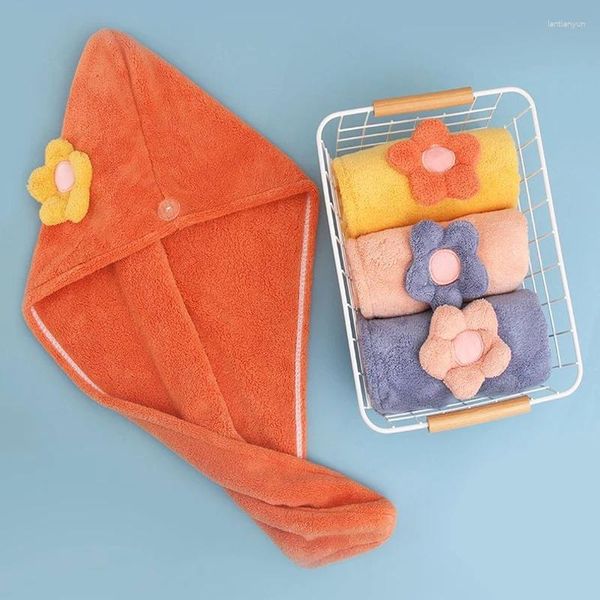 Handtuch magische Duschkappe für Frauen Badezimmer Haare Turban Schwenkstirnband Girls Weiche Mikrofaser Super absorbiert Schnell trocken
