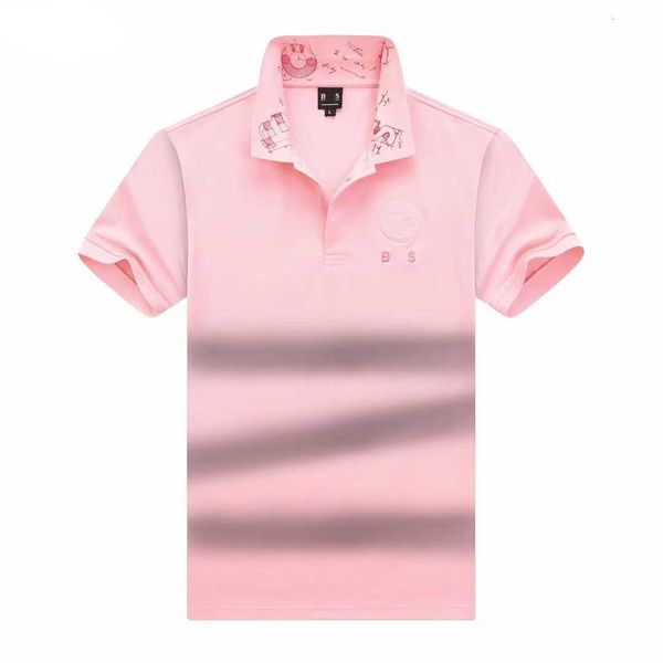 Designer Polo Shirt Mens Polos Tshirt chefes Moda marca de luxo Camiseta comercial Camiseta de golfe pura Mangas respiráveis de algodão curto