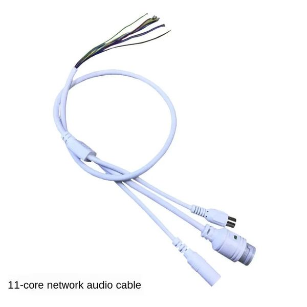 11-я 70-сантиметровый сетевой аудио кабель кабеля Хвостовой кабель rj45 плюс источник питания плюс аудио
