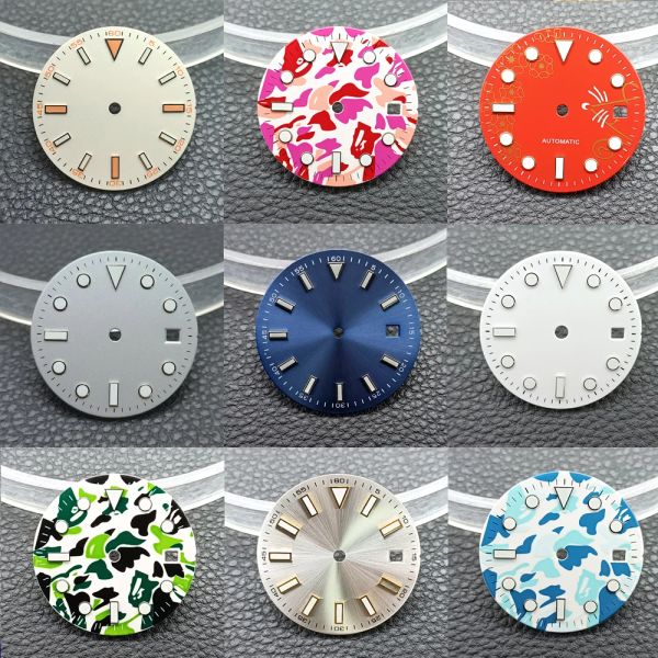 KITS 29mm Luminous Watch Dial para 8215 2824 Disalhos modificados de movimento Relógios Acessórios ASSISTA PECES PARA AS RESUTORES DE PROBLEMAS