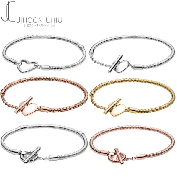 Bangles Hot Sale 100% 925 Серебряный браслет стерлингового серебра для женщин соответствует подлинному оригинальному браслету змеи с заклинанием