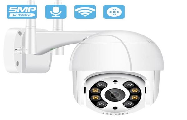 5MP PTZ Câmera IP Wi -Fi Outdoor AI Detecção humana Audio 1080p Segurança sem fio CCTV Câmera P2P RTSP 4X Digital Zoom WiFi Camera4946958