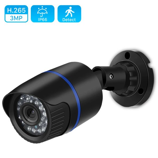 Câmeras H.265/H.264 1080p Câmera de vigilância IP IP Full HD 1080p 2,0 megapixel Ir Night Vision Outdoor Câmera CCTV IP 1080p DC 12V/48V Poe