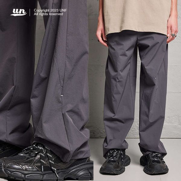 UNF 2023 Primavera/verão Novo produto Clean Fit Pants solto unissex Casual Casual Sports Workwear para homens e mulheres