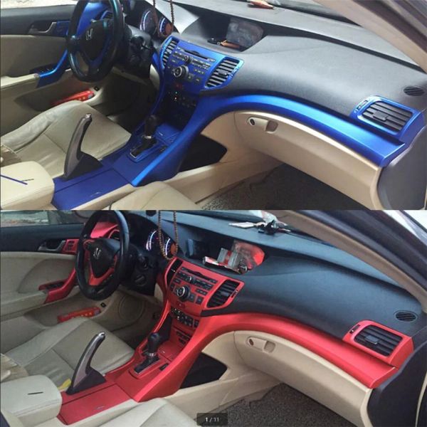 Adesivos para Honda Accord 8 20092013 Interior Central Control Painel Porta da porta