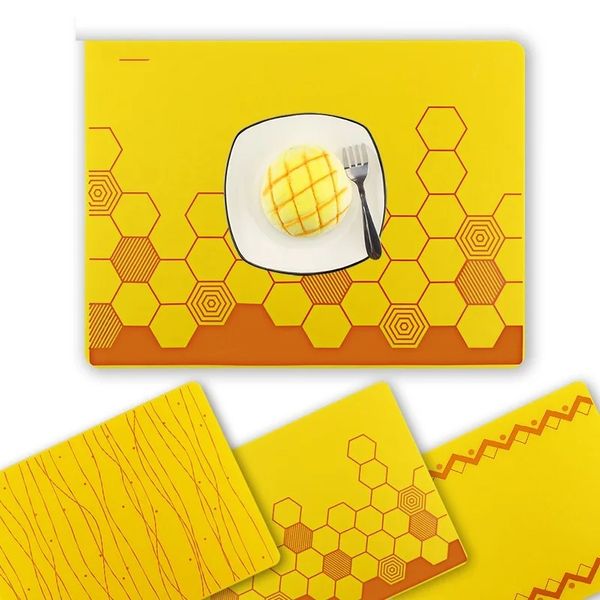 Tavolo in silicone placemat premium resistere al calore asciugatura tavolo tavolo tapt tapt tappetino quadrato cucine accessori per la tovaglia