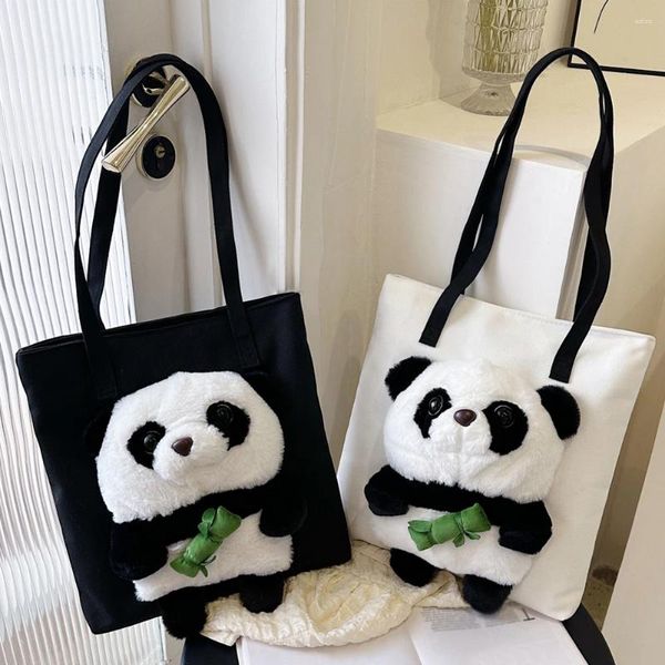 Sacchetti da sera donne simpatiche cartoni animati 3d plugna panda crossbody femmina inverno inverno caldo soffice terapia per telefoni cellulari da donna da viaggio da donna