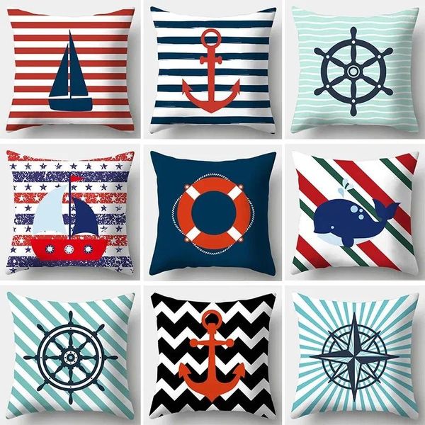 Подушка Home Decor Sailor Style Cover квадратный спальня гостиная диван