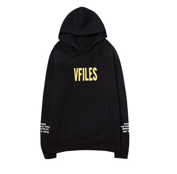 Tour de propósito VFILES LETRAS IMPRESSAS MENOS MOLOS High Street Pullover Hip Hop Streetwear