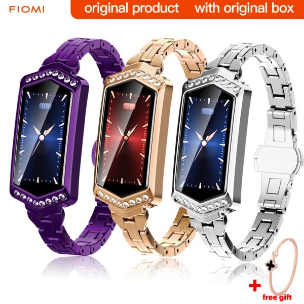 Pulseiras B78 Women Women Smart Watch Sport Watches Monitor de freqüência cardíaca metal IP67 Pedômetro de fitness à prova d'água Presente de pulseira para namorada