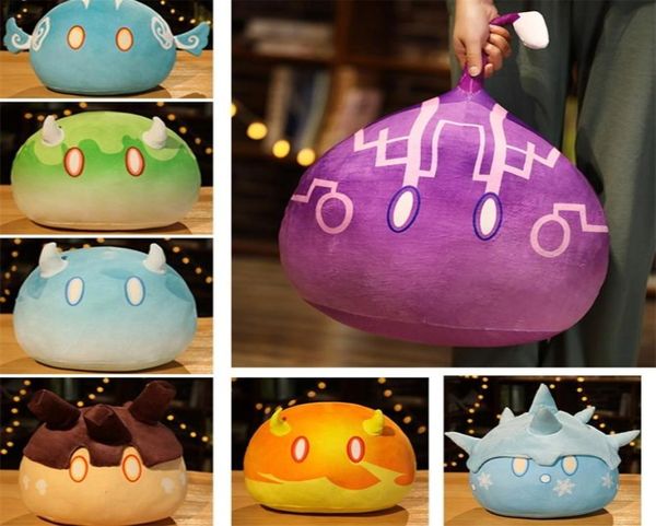 Симпатичная пушистая игра Genshin Impact Slime Theme Plush Toy Toy Throw Pillow Keli Dango Toys День рождения рождественский подарок детские игрушки 2205171147313