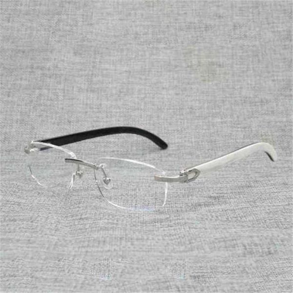 2024 Designer Top Designer Natural Holz Square Clear Gläser Rahmen Männer Buffalo Horn Übergroße optische Brillen Frauen lesen Brillen Oculoskajia