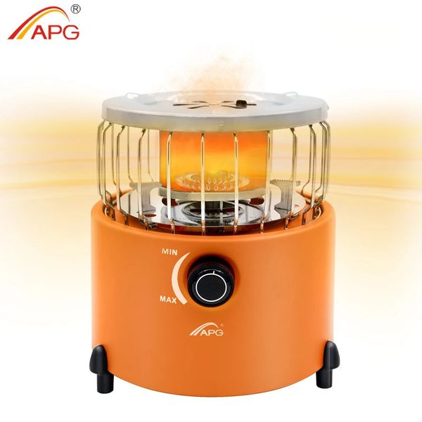 APG tragbar 2 in 1 Campingofen Gasheizung im Freien Wärmer Propan Butan Zeltheizungskochsystem 240327