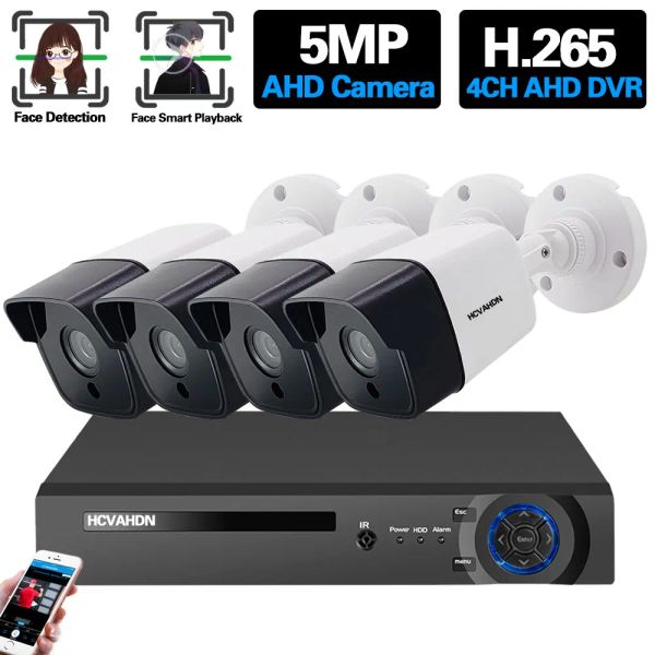 Sistema Sistema CCTV CCTV IP DVR CAMERA SICUREZZA SECIFICA SISTEMA 4 CANALE KIT SISTEMA DI VIDEA DI SOLOVERICA OUTDOOR 4CH AHD DVR Impostare H.265 XMEYE