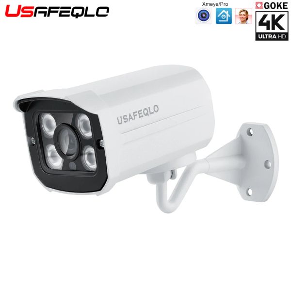 Kameras 3MP 5MP 8MP POE IP -Kamera H.265 4K Bullet CCTV IP -Kamera für POE NVR System Outdoor Home Security Überwachung IR Schnittmetall