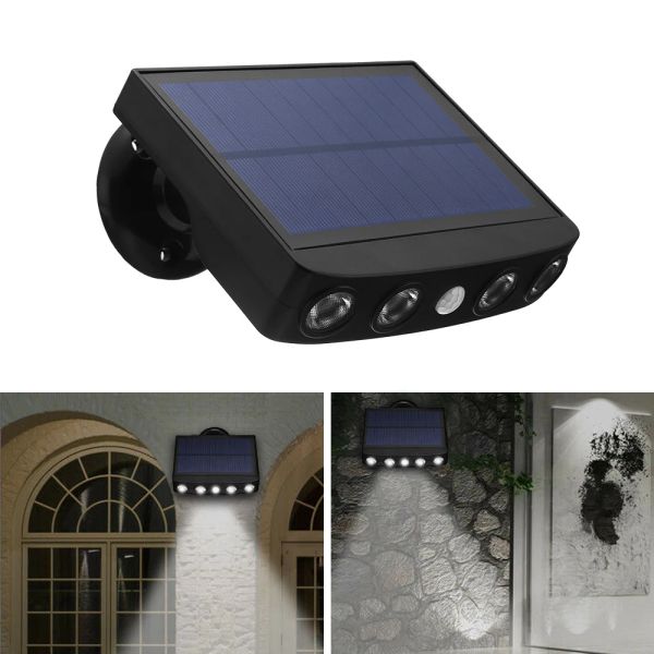 Zubehör Solar LED -Infrarotlampe IR -Licht für Überwachungskamera Überwachung Außensensor Lichter IP65 wasserdicht 6m Induktionsentfernung