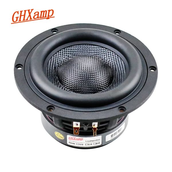 Alto -falantes ghxamp hifi de 5,25 polegadas Subwoofer woefer falante 4ohm 3way frequência baixo alto -falante 60w 120w Glass Fiber Basin 1pc