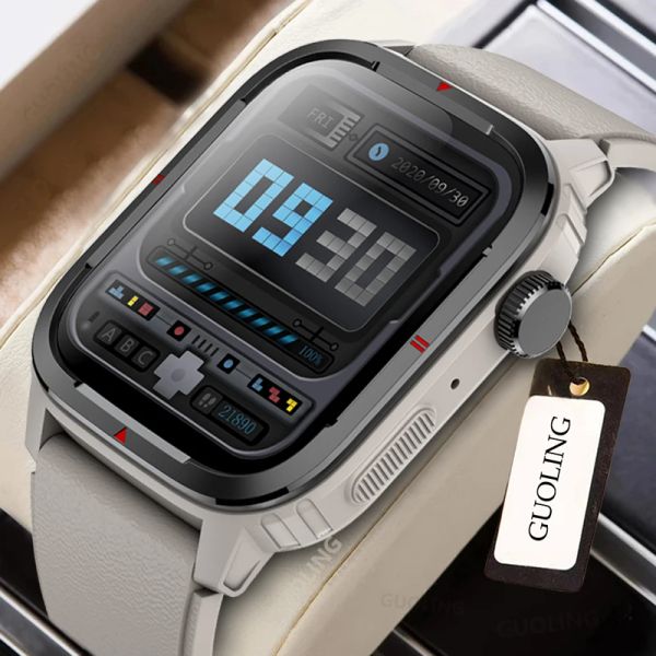 Смотрите 2022 Новый Bluetooth Call Smart Watch Men Men Women Thermomet Thrast Dial Tracker Sports Watch Watch Watch Paterbount Smart Wwatch Man+Box