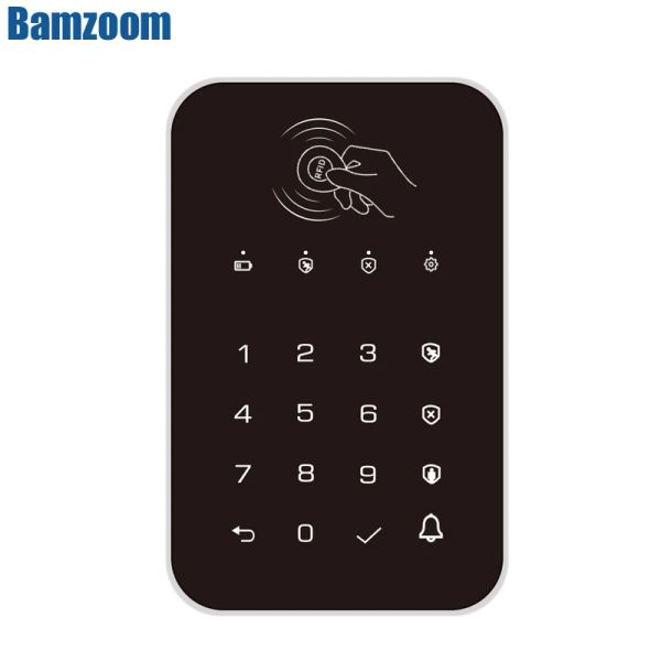 Tastiera tastiera da 433 mHz Supporto tastiera Supporto per schede RFID o Disarm Password KeyPad per Tuya Smart WiFi Home Security Alarm System