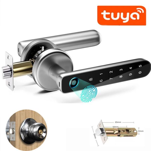 Заблокировать цифровые электронные блокировки биометрический отпечаток пальцев блокировки отпечатка Tuya Smart Door Lock Passwor