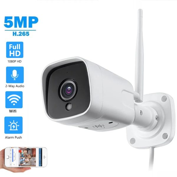 Kameras 1080p Wireless IP -Kamera Audio Mikrofonlautsprecher Bewegung Erkennung Infrarot Nachtsicht Home Security Überwachung WiFi -Kamera