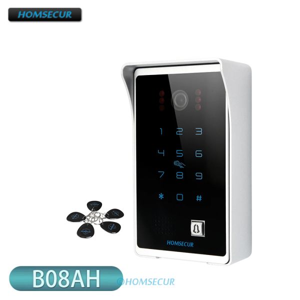 Telefone Homsecur 1.3MP 4 Porta de fio Câmera Unidade IP65 Senha RFID Desbloqueio para a série HDK Ahd Video Door Phone Intercom System