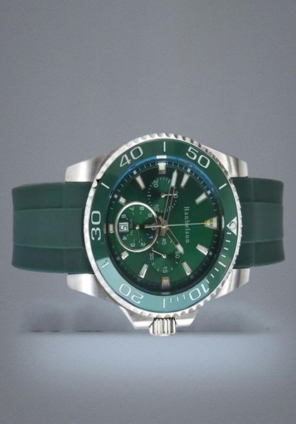 Whole VK Mens Sport Watches Green Ceramic Bezel Japan Quartz Movement Chronograph Rubber Band F2. Наручительные 2893332