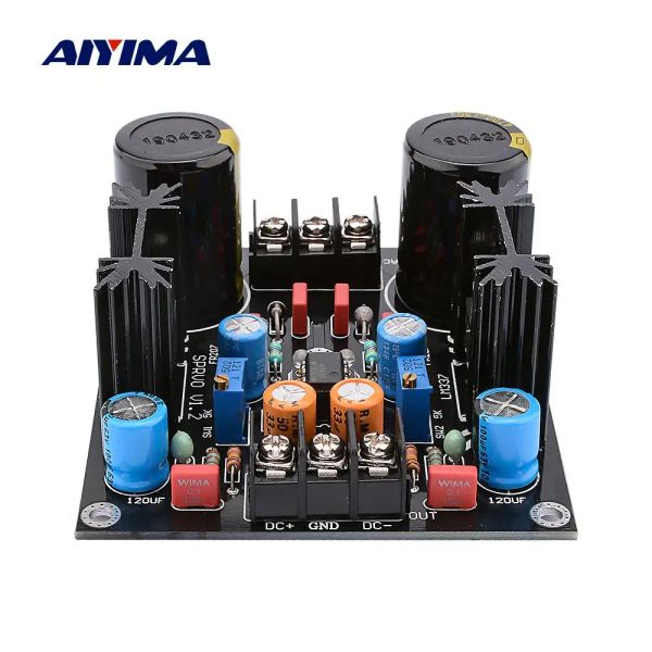 Amplificador Aiyima LM317 LM337 Módulo de filtro retificador 50V 4700UF 1.5A AC para DC Fonte de alimentação Diy Sound Amplifier home theater