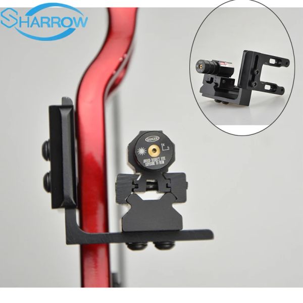 Slingshots Um tiro com arco de arco e arco -flecha a laser de mira a laser de mira para a ferramenta de chave de elétron de besta de arco composto composto