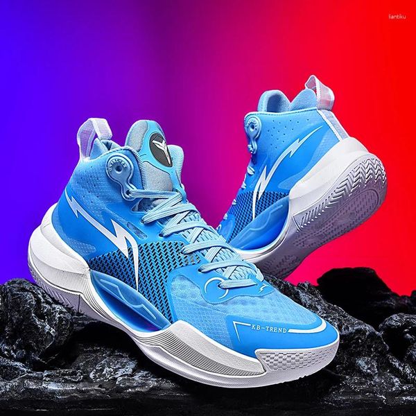 Scarpe da basket designer fluorescente maschi fluorescente sneaker ad alto top da uomo professionista non sport