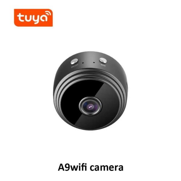 Kameralar Tuya A9 Mini 1080p IP Kamera Akıllı Yaşam Uygulaması WiFi Güvenlik Evi Dadı Video Gözetimi CCTV Kapalı Kablosuz Gece Görme