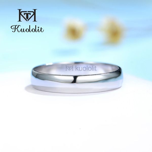 Kuololit 750 18K 14K 10k Paar Ringe für Frauen Männer Weißgold Luxus Ring Engagement Jubiläumsfeier Hochzeit Größe 10 240401