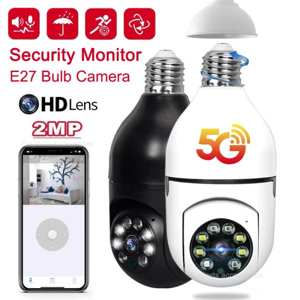 Telecamere 5G WiFi Surveillance IP Camera Night Vision Full Color Tracciamento umano automatico Video Digital Home Security Monitor Camera