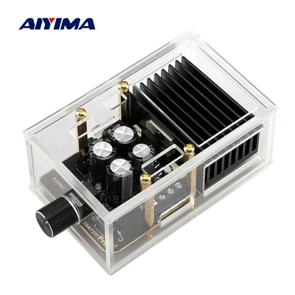 Amplificatore aiyima 12v tda7377 power amplificatore audio scheda 30wx2 class ab stereo audio amplificatore fai -da -te per altoparlanti da 48 ohm