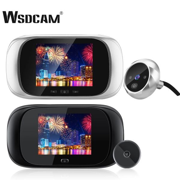 Kapı zilleri wsdcam 2.8 inç lcd ekran video kapı zili kapı izleyicisi gözetleme kapısı kapı zili gece görüşü fotoğraf dijital kapı izleme kapı kamera