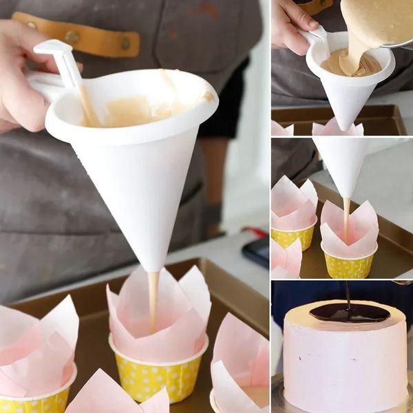Ayarlanabilir El Pişirme Huni Araçları Krem Yol Noktası Çikolatalı Dağıtıcı Hamur Hamurçusu Kalıp Kurabiye Cupcake Gözleme Pişirme Araçları