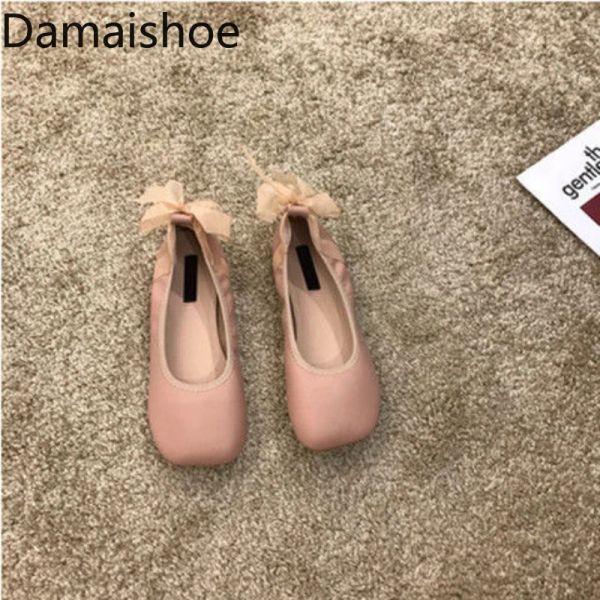 Stiefel Frauenschuhe koreanische Art sanfte Beige Wohnungen Granny Schuhe Sommer Einfache Mode Neue Damen zeitgenössische Frühlingsfee Flache Schuhe