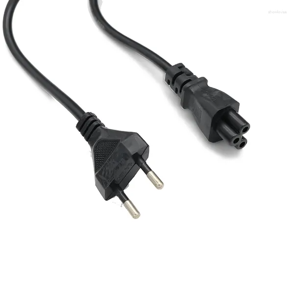 Cabos de computador 1m plug plug laptop universal adaptador de energia cabo de cabo para monitor de suprimento e segurança de TV T Tipo F