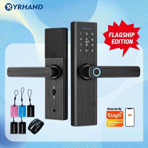 Blocca Tuya Fingerprint Lock Fechadura Eletronica con Password dell'app WiFi RFID NFC Unlock Edition Smart Lock