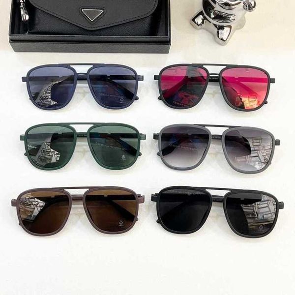 2024 Designer Mode Luxusdesigner Neue PR -Board -Kröte Mirror 50xs Sporty Street Photo Show Minimalistische Sonnenbrille mit UV -Schutz