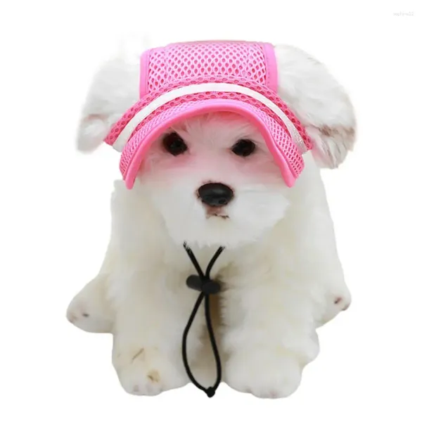 Abbigliamento per cani Cappuccetto elegante attraente gatto da esterno Mesh Sun Hat Pieria solare per la crema da sole traspirante.