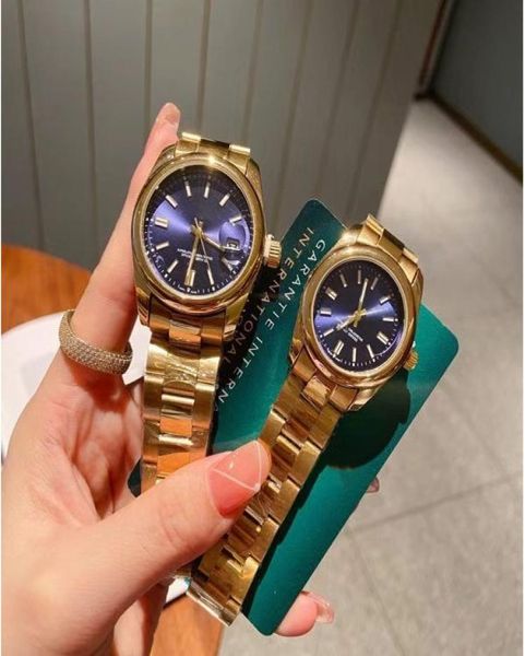 Luxury Men Women Watches Designer Watch Watch Full Stainless Steel Top Brand Gold Gold Wirstwatches Gift for Mens Ladies Valentine0391929201