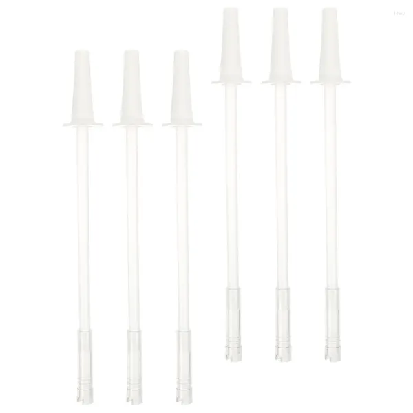 Coppe usa e getta Straws 6 set a tazza di pancia di pancia con paglia lavabile per i frullati delle forniture per bottiglie fai -da -te campeggio per la casa accessori convenienti