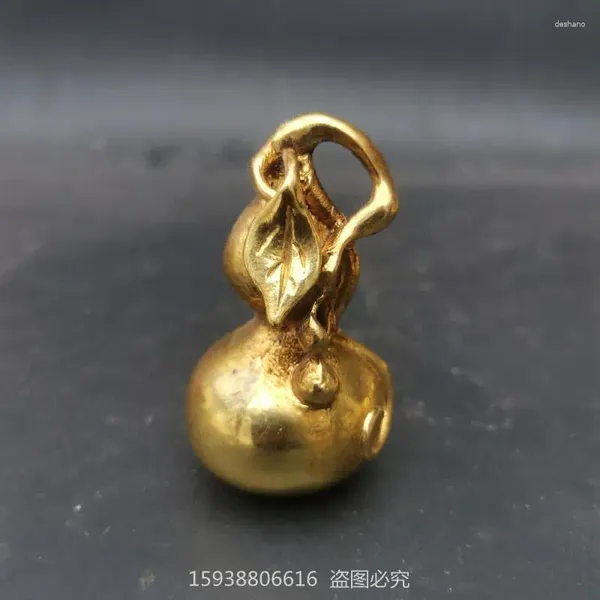 Figurine decorative collezione antica lega in lega pura gilded gurd fragrant insert mini rame