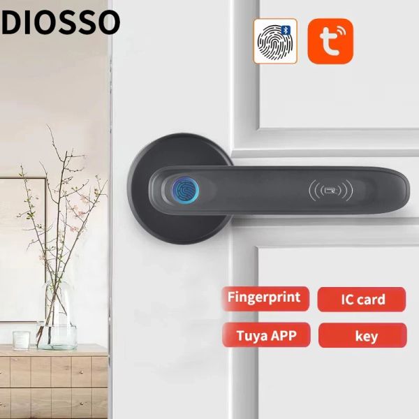 Lock Tuya Smart Lock Sim Tür wasserdichte magnetische Outdoor -Tor biometrische Fingerabdruck Smart Hotel Fingerabdruckgriff App App