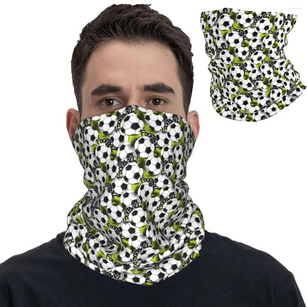 Schals Fußball Sportbälle Fußball Bandana Neck Gamper gedruckt Balaclavas Maske Schal Mehrzweckradfahren für Männer Frauen Erwachsene Waschbar